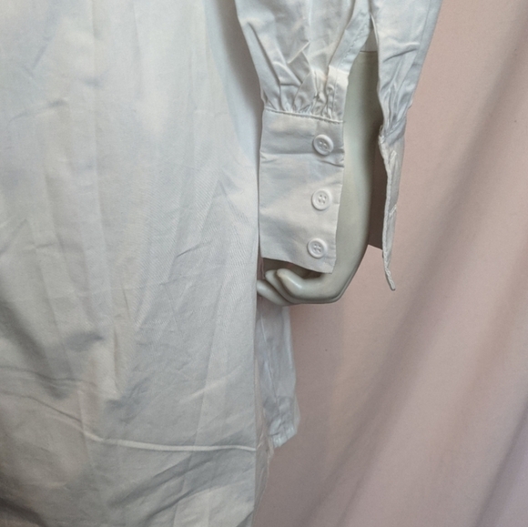 Missguided Cut Out White Button Up Shirt Dress size 8 - Picture 5 of 9